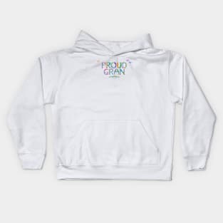 Proud Gran - Tropical wordart Kids Hoodie